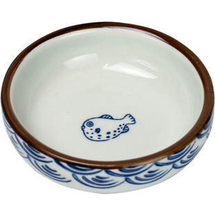 墨碟墨蝶陶瓷小砚台水碟装墨汁碟子书法墨盘海鱼圆碟笔舔文房四宝