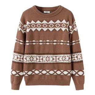 巴拉巴拉男童毛衣中大童长袖打底衫儿童套头毛衫2025冬装新款童装