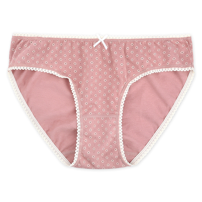 棉元素舒适纯棉女生三角内裤