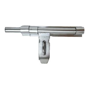 304不锈钢带板插销201防盗门插大门拴横插落地插销明装可挂锁门扣