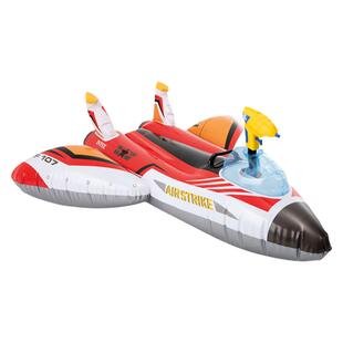 INTEX水上坐骑游泳圈飞机充气浮床浮排喷水射枪浮床 水枪戏水玩具