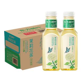 农夫山泉东方树叶500ml整箱茉莉花茶青柑普洱0糖0脂0卡无糖茶饮料