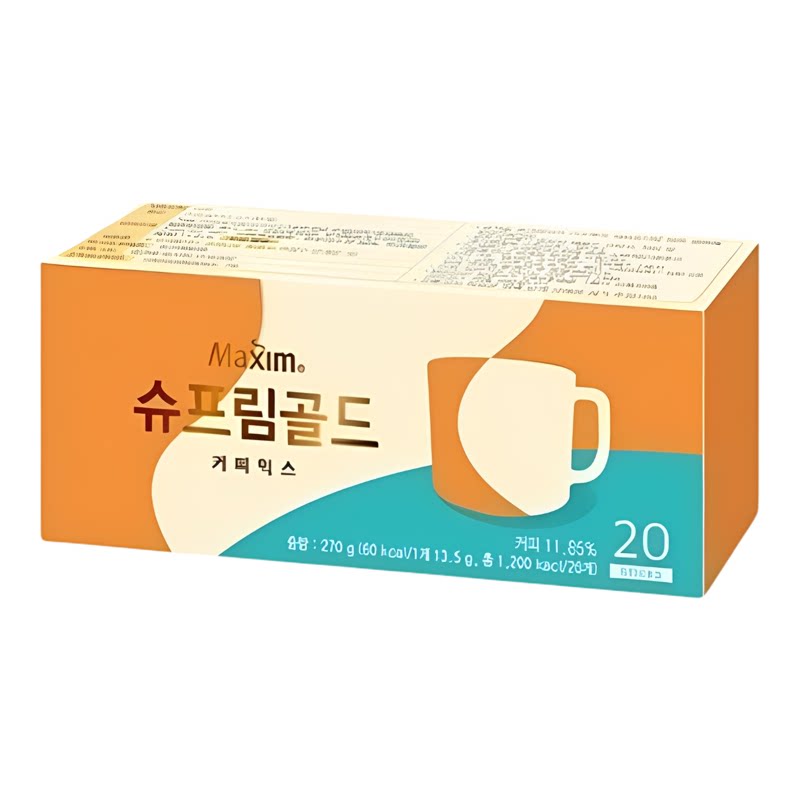 麦馨Maxim 至尊黄金三合一拿铁咖啡20包270g办公室速溶即冲咖啡粉
