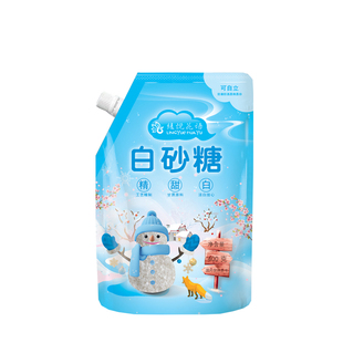 云南甘蔗白砂糖螺旋盖设计家用小包装烘焙甜馒头配料罐装单晶精制