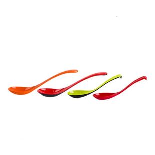 仿瓷餐具拉面碗勺子耐摔不碎彩色热卖勾勺 汤勺 面勺 汤羹 粥勺