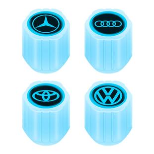 汽车轮胎夜光气门嘴帽车用电动摩托车气嘴盖夜光气门芯盖荧光通用