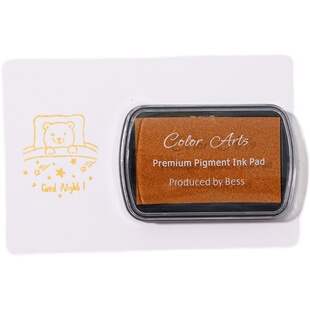 金色印泥婴儿无毒安全专用印泥宝宝手脚印印泥新生纪念品环保印台