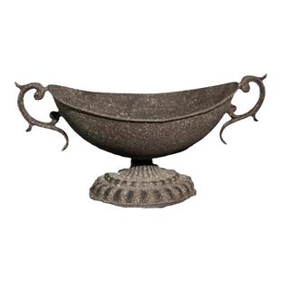 复古庄园做旧金属餐桌宴会展厅花器造型摆件花翁烛台装饰花店包邮