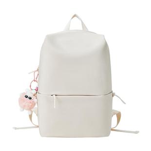 波斯丹顿墨镜煤球双肩背包女大学生简约纯色轻便男生上课电脑书包