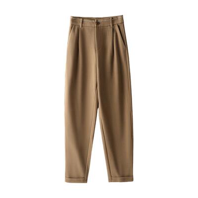 诗萌毛呢裤女小个子西裤