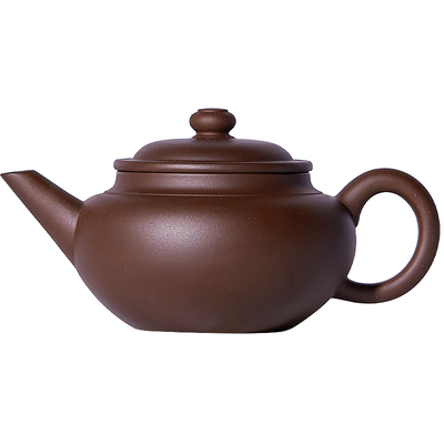 宜兴原矿深井老紫泥纯手工水平壶