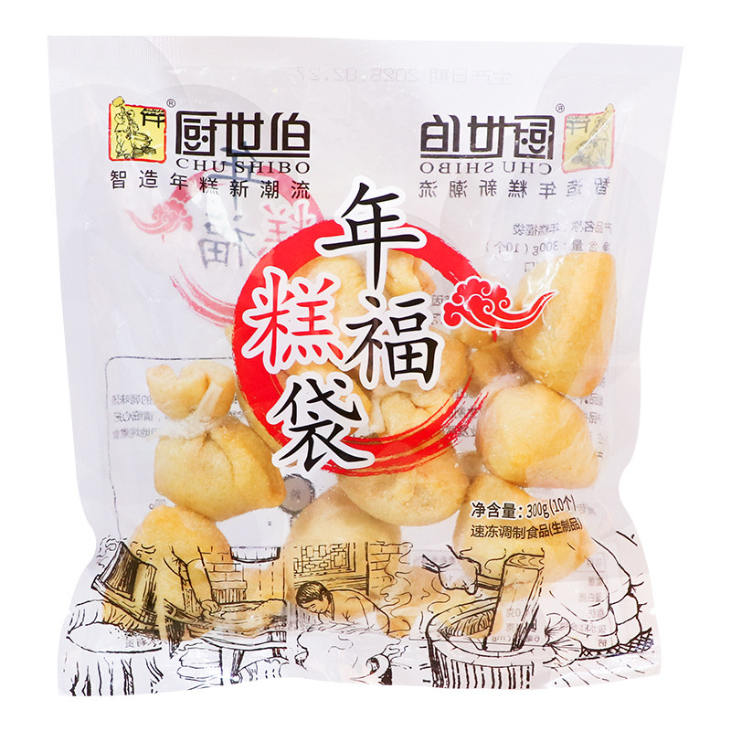 日式年糕福袋300g关东煮食材便利店糯米拉丝福包麻辣烫商用火锅丸