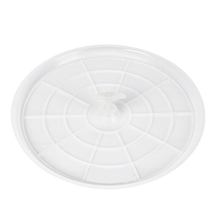 鸟笼接粪盘圆形加厚接粪托盘园中偏心孔画眉鸟笼防漏底盘鸟笼配件