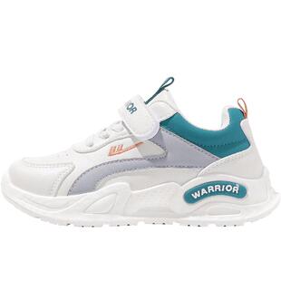 回力男童运动鞋2026春季新款儿童鞋子皮面防水中大童小白鞋男童鞋