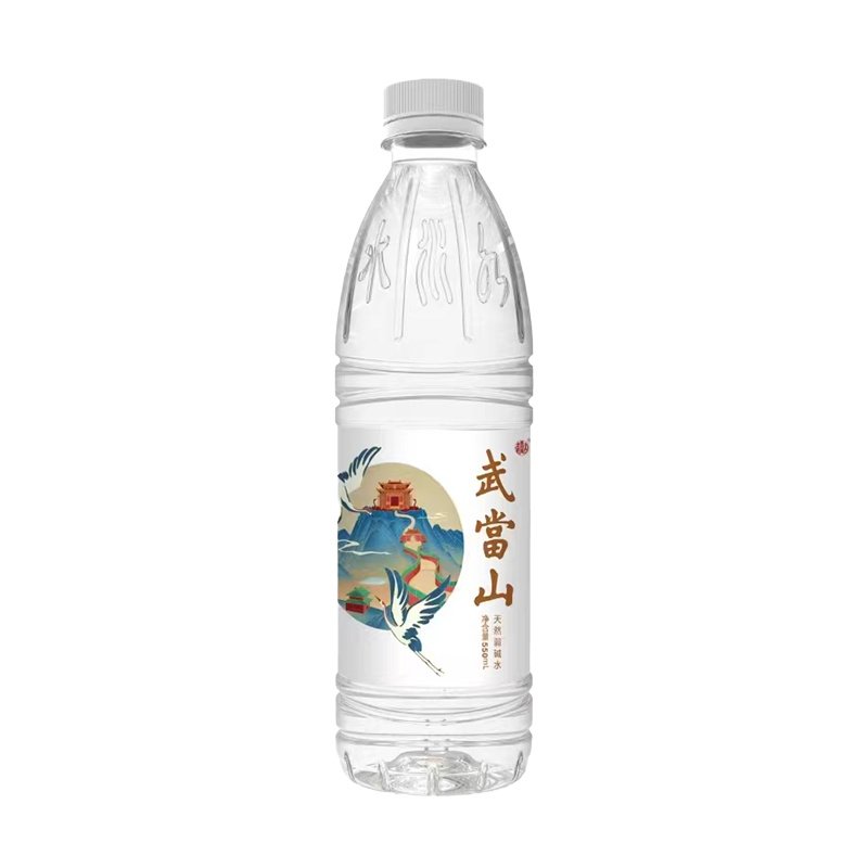 武当山天然饮用水弱碱水513ml*24瓶整箱装丹江口深层水源会议用水