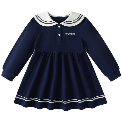 MQDmini女童春秋长袖连衣裙