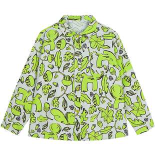 纯棉灯芯绒|woobaby儿童衬衫外套男童女童25春季宝宝廓形上衣童装