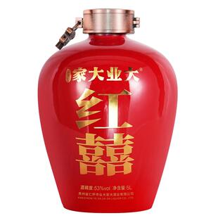 家大业大酒红囍5L酱香白酒53度贵州纯粮食高粱大曲婚庆结婚酒喜宴