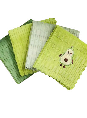 卡通牛油果刺绣洗碗巾吸水速干