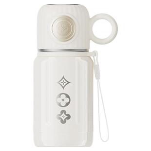富全保温水杯女生新款高颜值ins风茶水分离小巧便携吸管保冷杯子