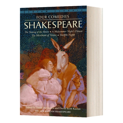 英文原版 Four Comedies The Taming of the Shrew 莎士比亚四大喜剧 戏剧 威廉莎士比亚 Bantam Classics 英文版 进口英语书籍