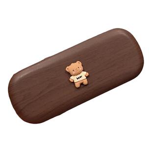 人见人夸~可爱框架眼镜盒便携抗压女款ins高级感墨镜太阳镜收纳盒