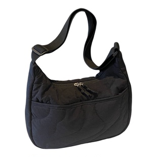 布包斜挎包女包2025新款学生上课通勤包包女款单肩包大容量饺子包