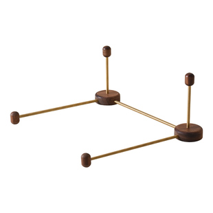 胡桃木笔记本散热支架实木支撑架托游戏本电脑增高架立式电竞桌搭