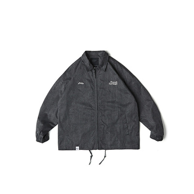 美式复古做旧水洗翻领夹克