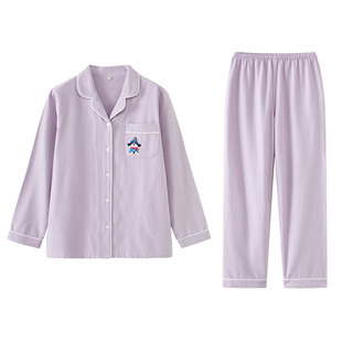 际遇｜日系秋冬款纯棉磨毛绒布家居服情侣睡衣长袖男士家居服套装
