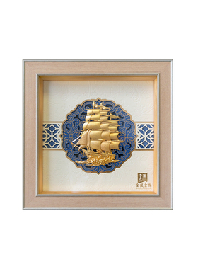 真金箔福寿安康剪金画摆件装饰画祝寿贺礼送老人长辈老师生日礼物