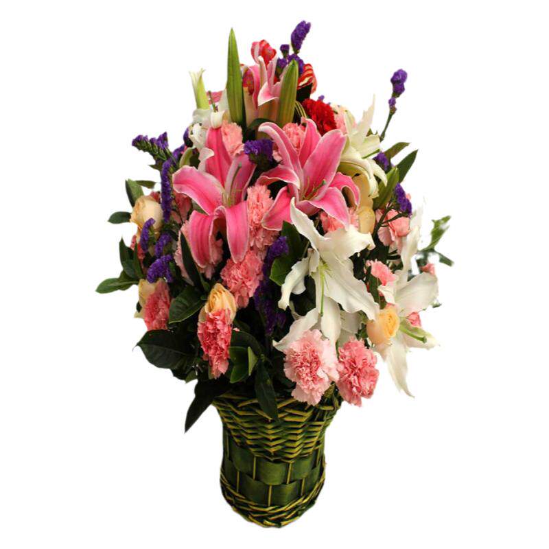 七夕节25朵香水百合花束真花生日配送花店鲜花速递同城北京闪送