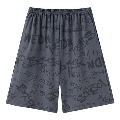 帕兰朵夏季纯棉休闲大码外穿睡裤