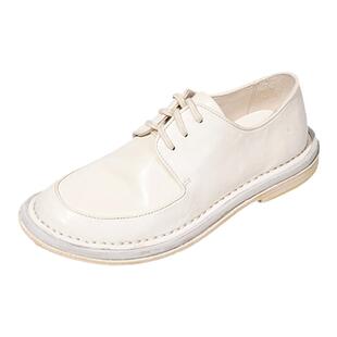 dreambox钧博vibram夏季透气百搭小白鞋轻便舒适马皮女士休闲皮鞋