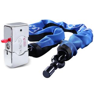 玥玛摩托车锁链条锁电动车电瓶空转锁抗液压剪超C级防盗锁6215