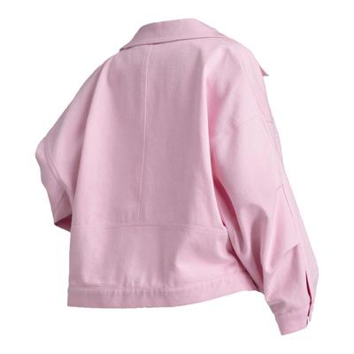 白色牛仔外套女春复古风休闲夹克