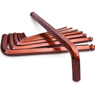 古铜色S2内六角扳手单个加长工业级17mm特超硬六角匙2.5346号板手