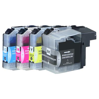DCP-J100打印机墨盒【原装品质】适用Brother DCP-J100喷墨打印机墨水盒LC545彩色LC549黑色墨盒 LC545XL套装