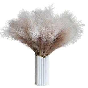 北欧仿真芦苇INS轻奢餐桌花插花装饰造景假花毛绒蒲苇花客厅摆件