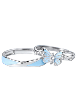 夜光戒指免费刻字925银