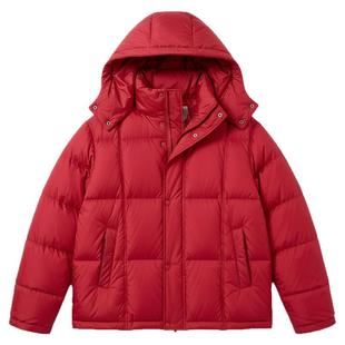 雪中飞男女短可脱卸帽羽绒服25新款加厚保暖时尚休闲情侣东北外套