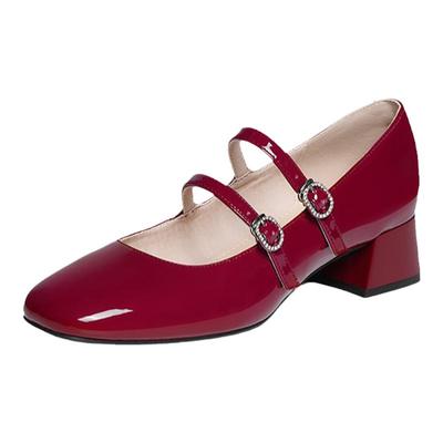 红蜻蜓玛丽珍鞋法式复古