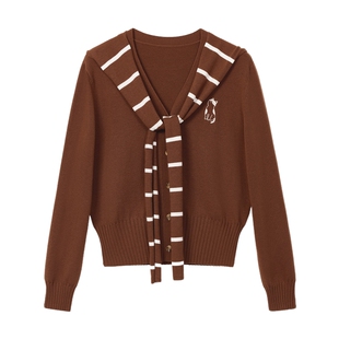 蓝语大码女装2026早春新款学院风披肩针织衫上衣百搭PU皮短裙套装