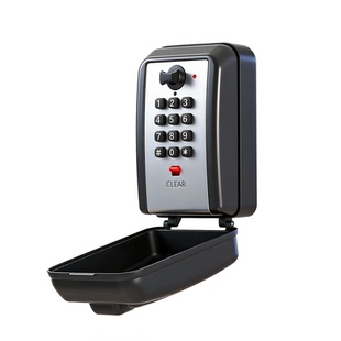 户外按键密码钥匙盒铝合金钥匙收纳盒民宿酒店猫眼钥匙盒壁挂式