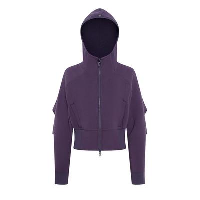 爱慕运动新品短款开衫连帽外套