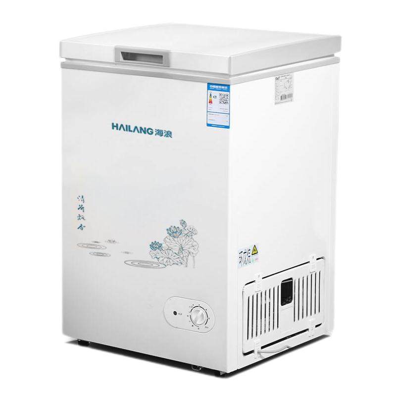 海浪一级节能小冰柜家用全冷冻小型迷你省电保鲜冷藏冷冻两用冷柜