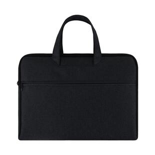 a4文件包男士款商务公文包拉链手提多功能大容量公司年会资料袋会议包帆布文件袋防水公文袋送礼印字定制logo