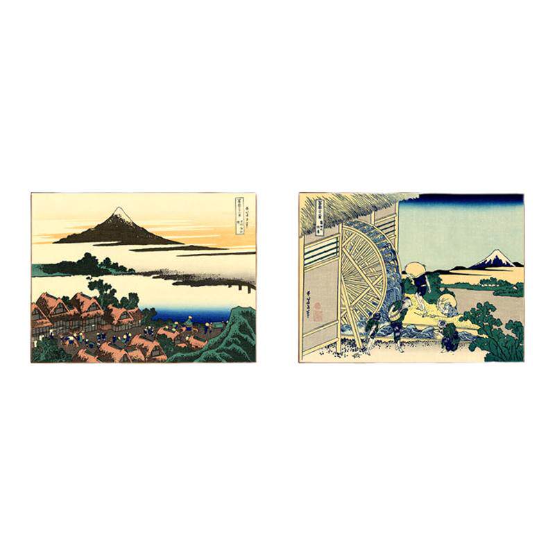 日本装饰画日式风景壁画榻榻米料理店包厢寿司店浮世绘墙画挂画