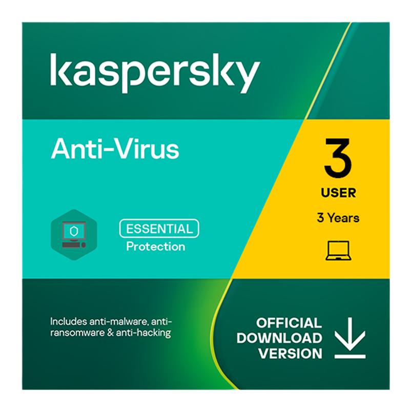 Kaspersky卡巴斯基反病毒软件激活3用户3年新订阅Vip激活码杀毒软件 支持重装去广告正版品牌旗舰店