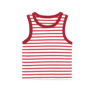 小O爸男婴童 宝宝夏日短袖套装洋气时髦2026婴儿红色兄妹装